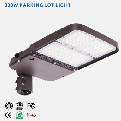 OEM Factory Direct Parking 300W Lot Shoebox Area Light Ul 100W 200W 240W 300W 500W Dimmable Waterproof Lamp Led Street Light