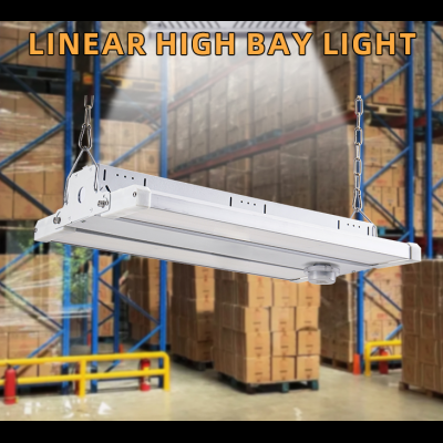 LHB01-90° Foldable LED Linear High Bay Light for Office/Workshop/Factory/Supper Market/Warehouse